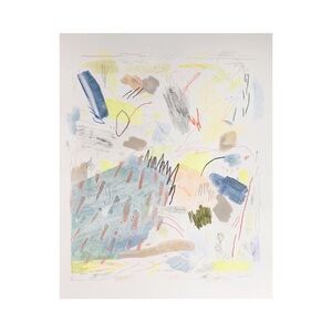 original abstract art - mixed media on paper 14” x 18”